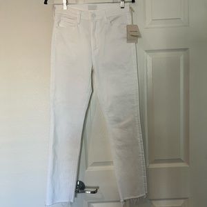 MOTHER Mid Rise Dazzler Ankle Fray